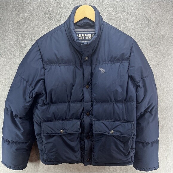 EUC Abercrombie And Fitch‎ Down Insulation Puffer Coat Jacket Men's A&F Small S - Picture 1 of 9